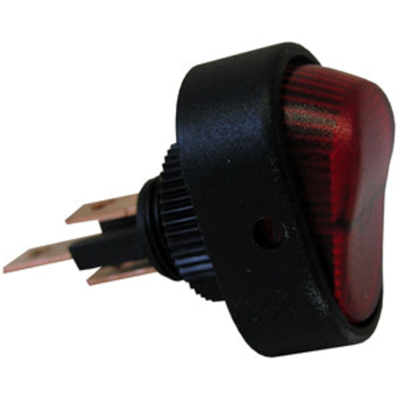 Pico 9411-5-11 ON/OFF RED OVAL ROCKER