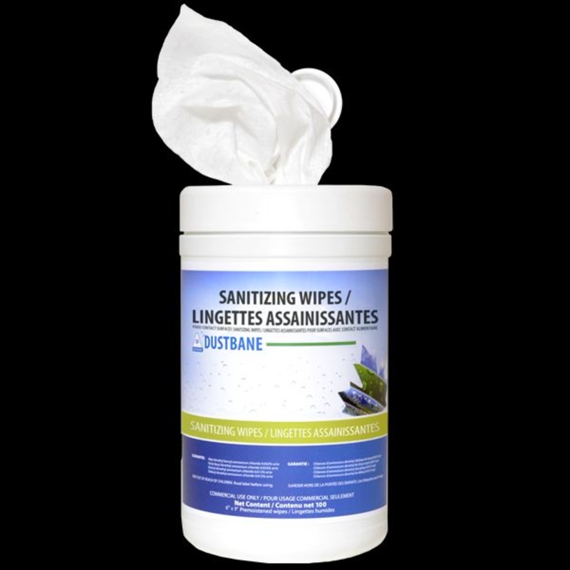 Dustbane 53378 Food Contact Surface Sanitizing Wipes, 100 pk