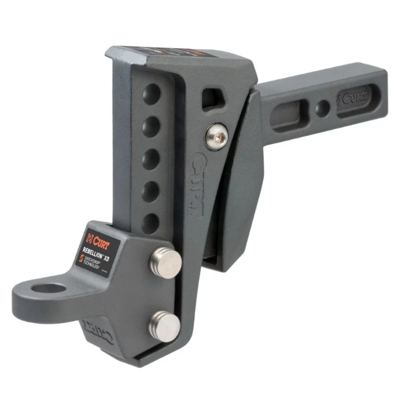 Curt 45949 Rebellion XD Adjustable Cushion Hitch Ball Mount (2" Shank, 15,000 lbs.)
