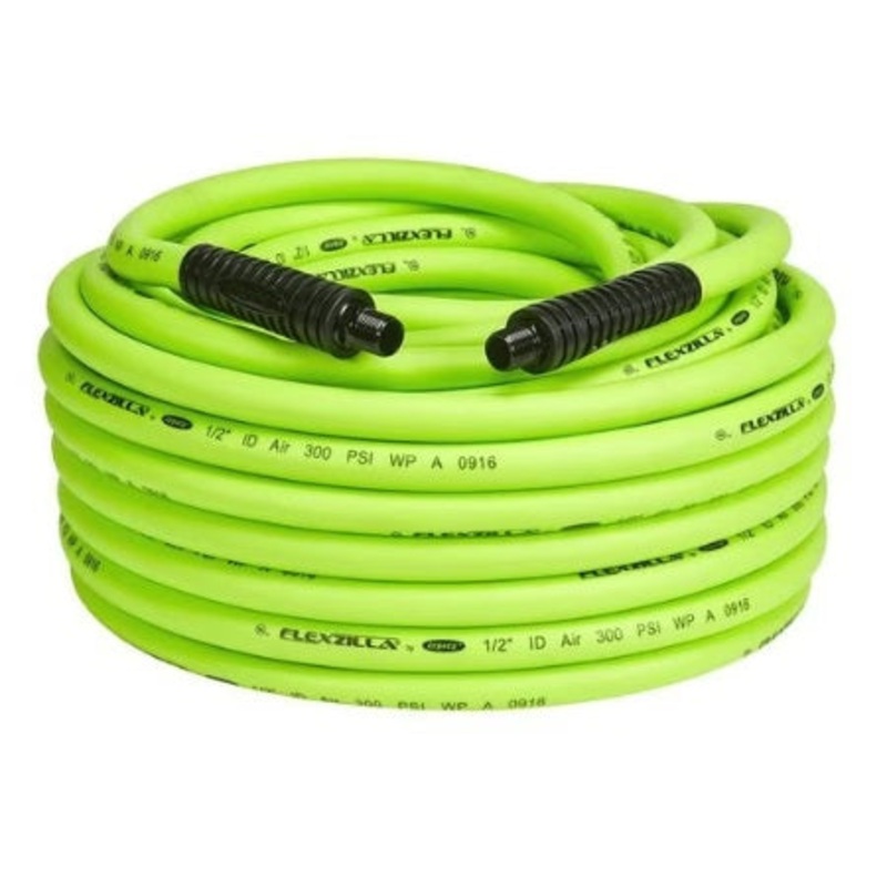 Flexzilla HFZ12100YW3 Flexzilla Air Hose, 1/2" x 100FT, 3/8" MNPT Fitting - ENGLISH ONLY NOT FOR CONSUMER SALE