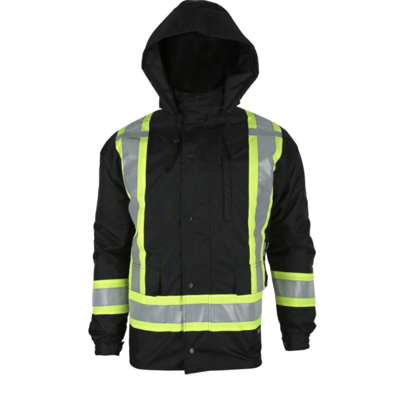 Viking 6328JB-XL Viking Handyman Hi-vis 7in1 Jacket Black (Size XL)