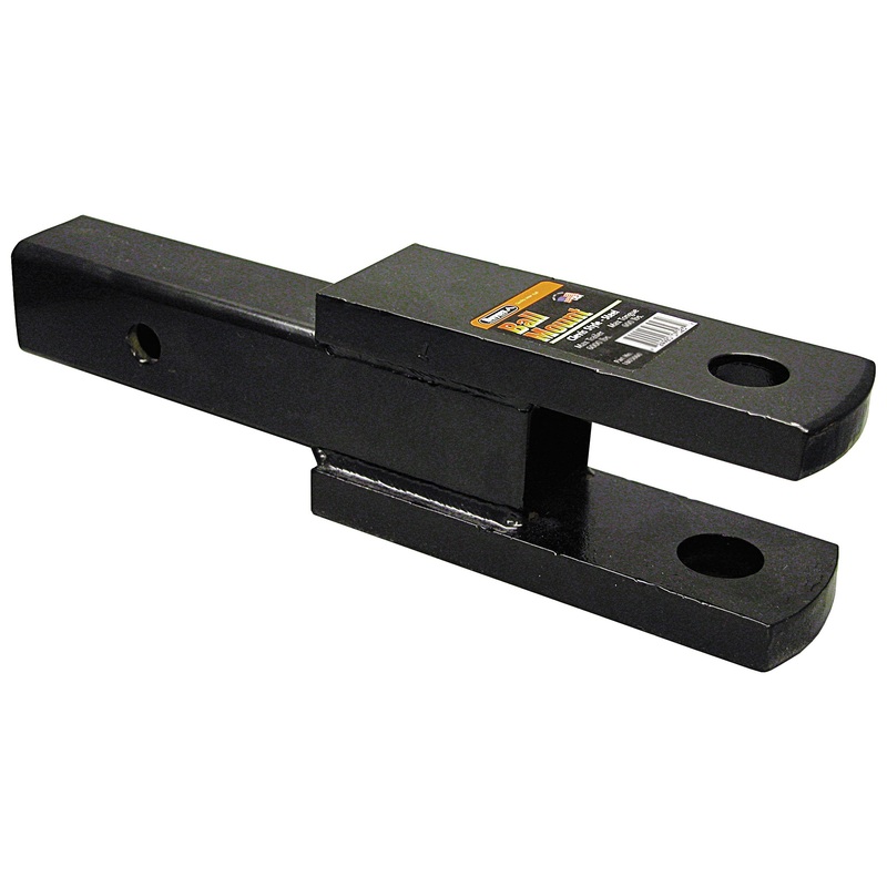 Buyers Products 1803065 2 Inch Square Solid Shank Clevis Ball Mount Black 9-1/4 Inch Long