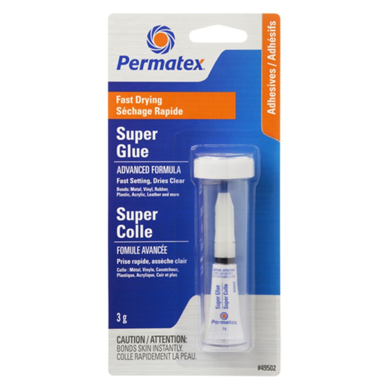 Permatex 49502 PERMATEX ULTRA BOND INSTANT ADHESIVE 2G CARDED TUBE