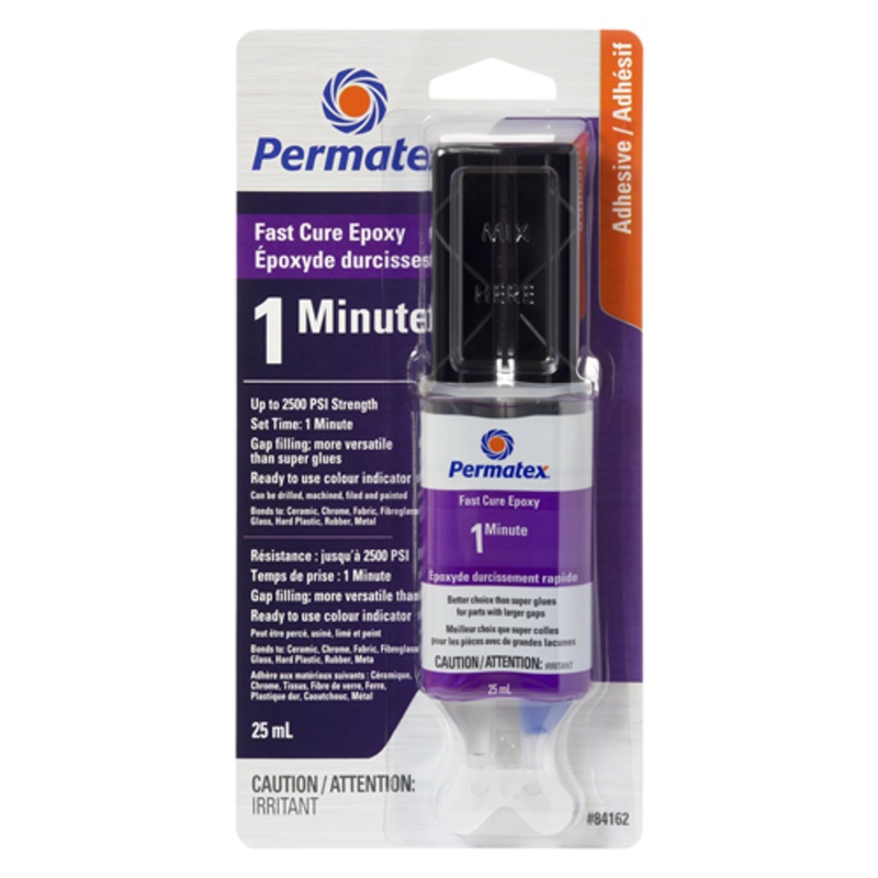 Permatex 84162 PERMATEX 1 MINUTE EPOXY 25ML SYRINGE