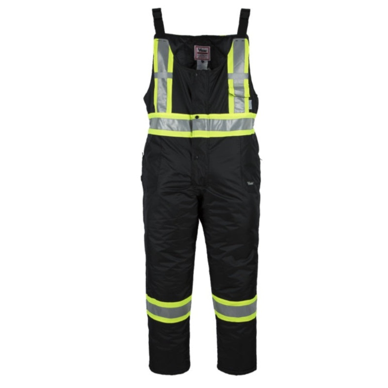 Viking 6328PB-L Viking Handyman Hi-vis Lined Bib Black (Size Large)