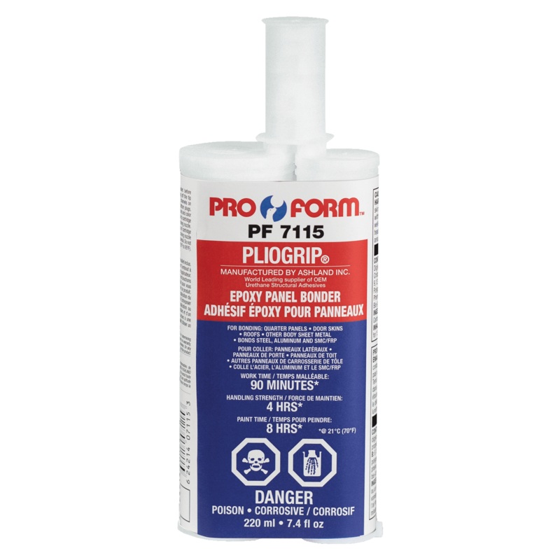 Pro Form PF7115 Pliogrip Epoxy Panel Bonder (90 MIN OPEN TIME), 220 ml (7.4 fl oz) Double Cartridge