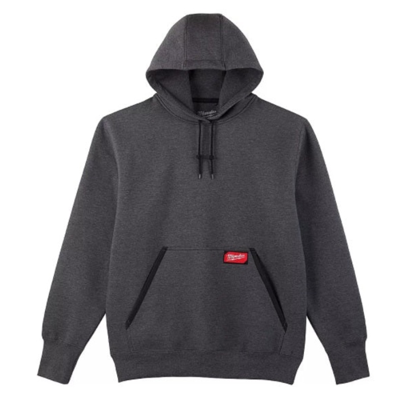Milwaukee 350G-2X Heavy Duty Grey Pullover Hoodie - 2X