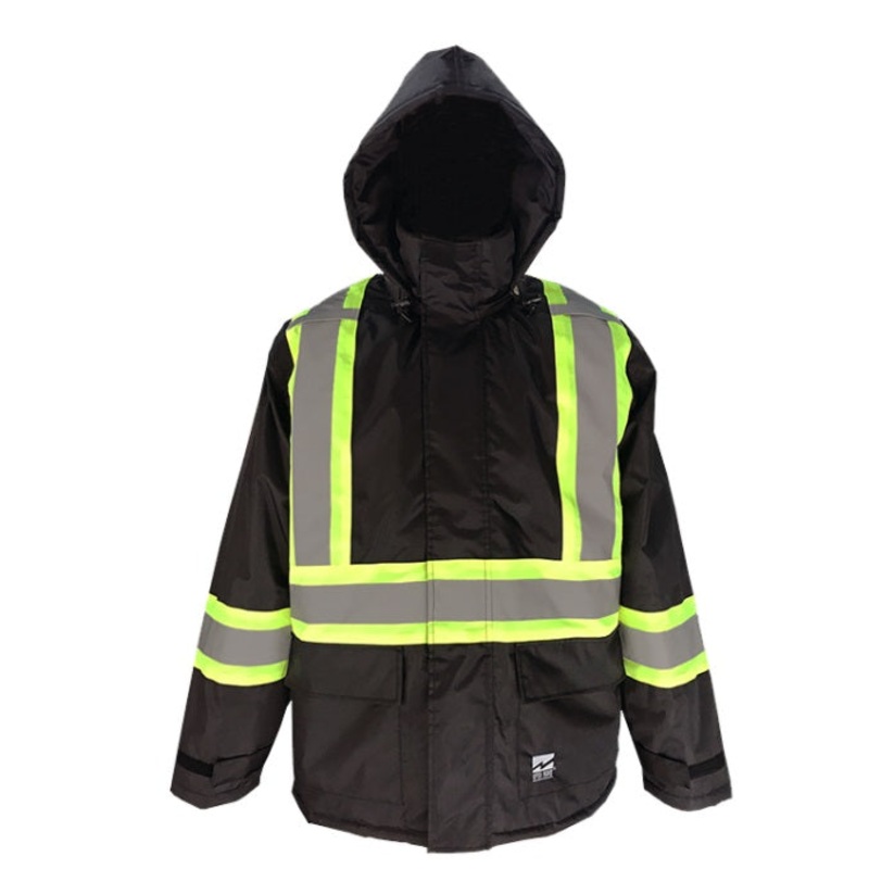 Viking 6326JB-L Open Road Hi-Vis Class1Insul150D Jacket Black (Size Large)