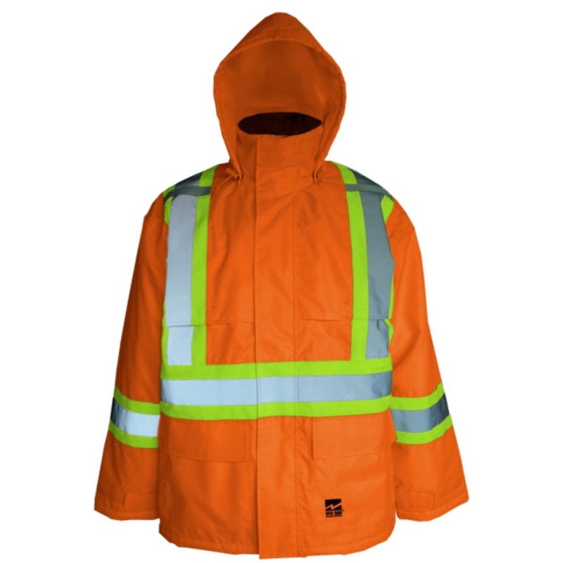 Viking 6326JO-L Open Road Hi-Vis Insul150D Jacket Orange (Size Large)
