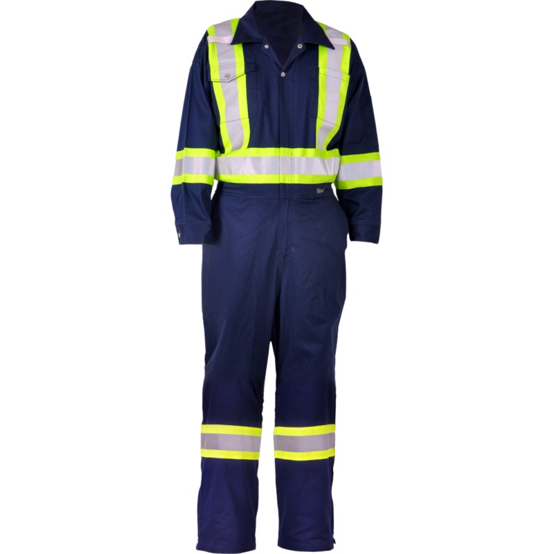 Viking VC20N-2XL Viking 270 GSM (8oz/yd.) Coverall-4 Vibrance Safety Stripes