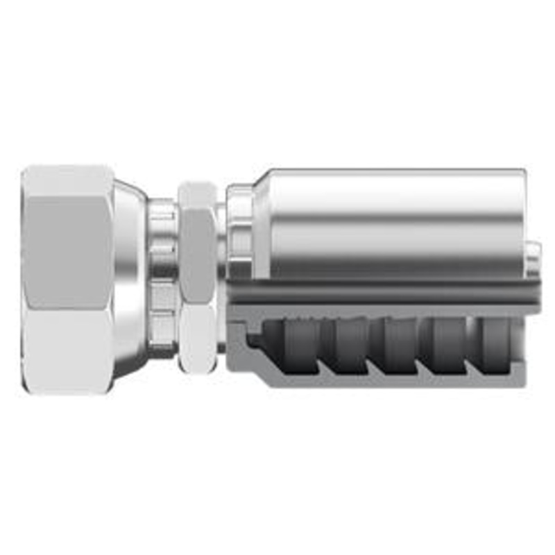 Continental Hydraulic 20883103 Perma-Crimp Fittings / 10 Pack - B2-JCFX-0606 Fitting- JIC 37 Flare (SAE J514) Female Swivel