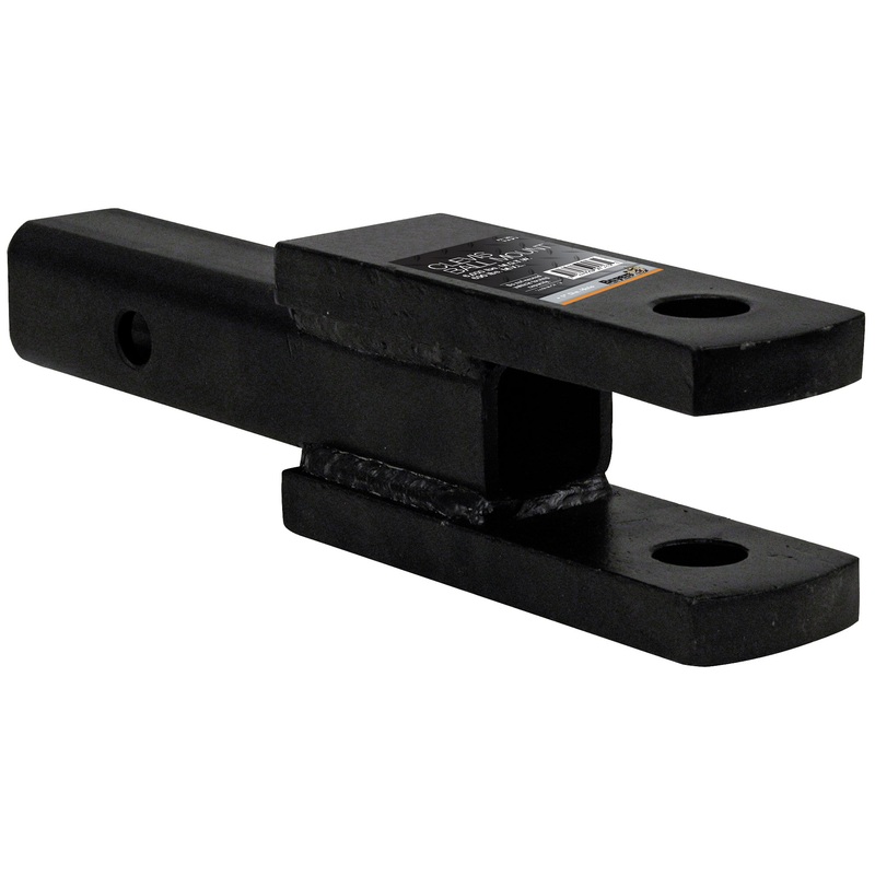 Buyers Products 1803060 2 Inch Square Tubular Shank Clevis Ball Mount Black 9-1/4 Inch Long
