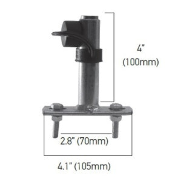 Hella 006294011 Hella Power Pole Roof Mounting Bracket with Single Pole Socket
