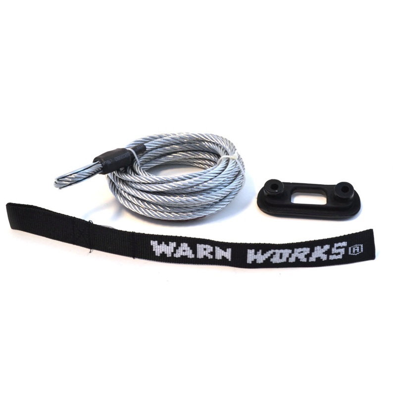 Warn 76065 For Warn PullzAll Winches; 7/32 Inch Diameter x 15 Foot Length; Wire Rope