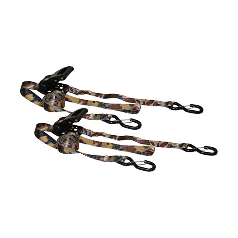 Ancra XR115-C2P 15'x1.25" Heavy Duty Muit-use Ratchet Strap -Camo -2pk