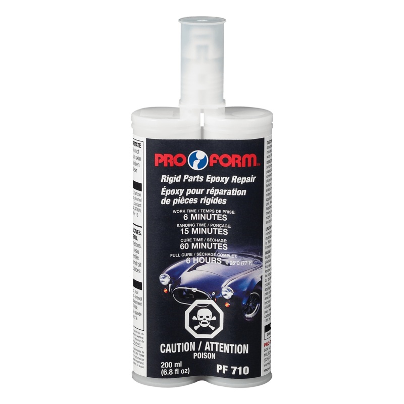 Pro Form PF710 Rigid Parts Epoxy Repair, 200 ml (6.8 fl oz) Double Cartridge