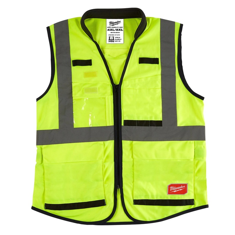Milwaukee 48-73-5081 CLASS 2 HIGH VISIBILITY YELLOW PERFROMANCE SAFETY VEST -S/M (CSA)