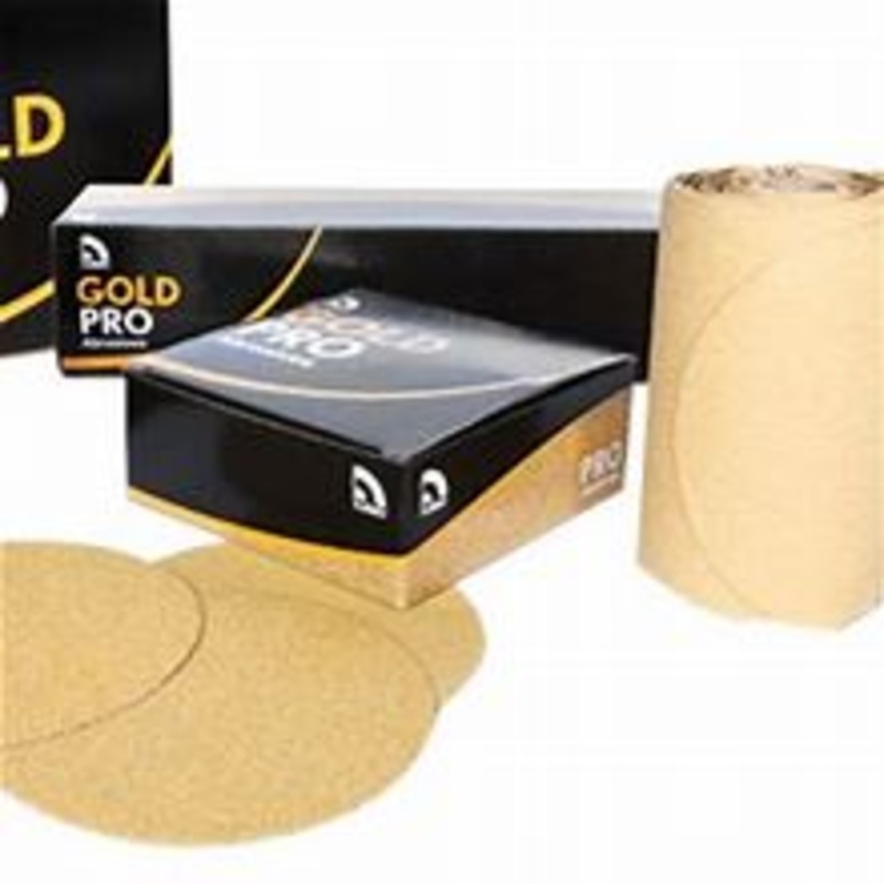 USC 082303 6" psa 040 grit gold paper flat