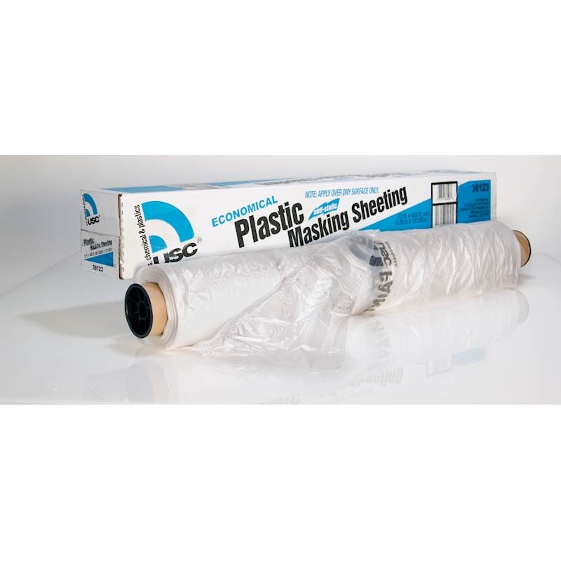 USC 36123 Economical plastic masking sheeting