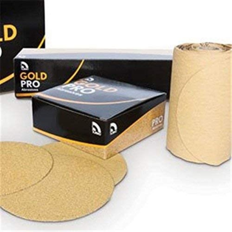 USC 082307 6" psa 100 grit gold paper flat