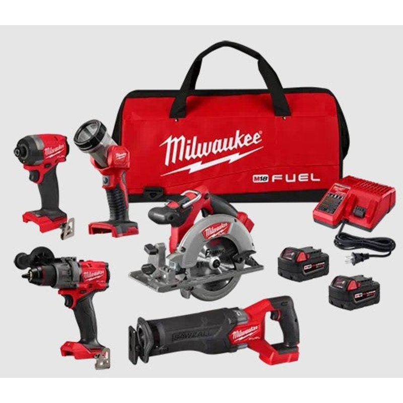 Milwaukee 3697-25 M18 FUEL 5-TOOL COMBO KIT