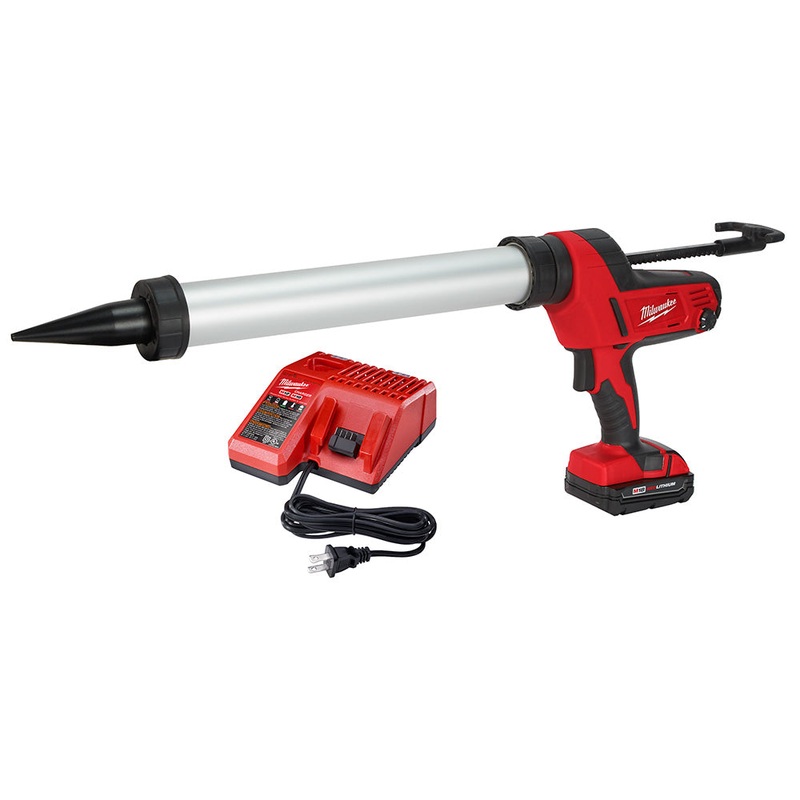 Milwaukee 2642-21CT M18 Cordless 20-oz Aluminum Barrel Caulk and Adhesive Gun Kit