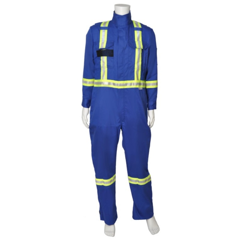 Viking 4067712002XLT Viking Firewall FR CSA Striped Coveralls - 7 oz.